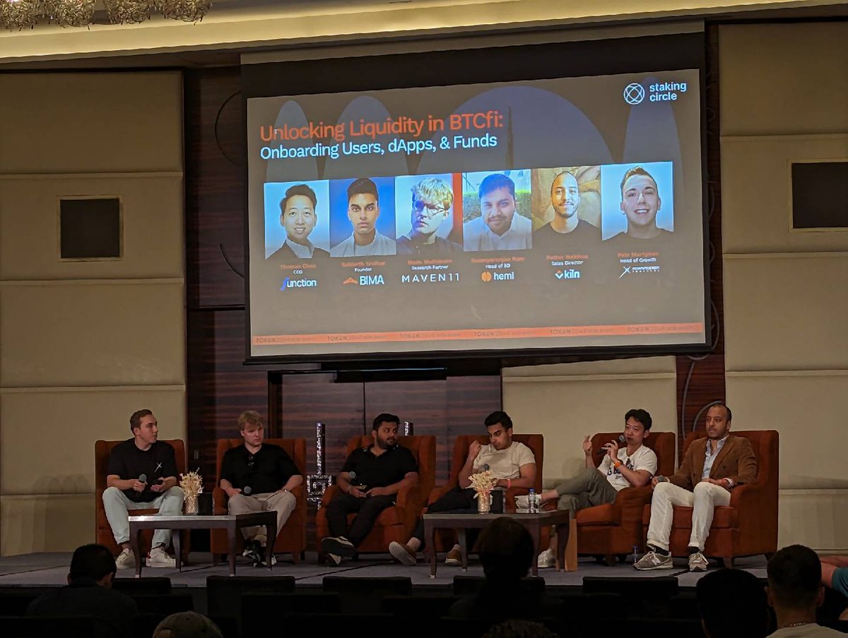 Function | ƒ(BTC) (@functionbtc) on Twitter photo Live now at BTC Summit by <a href="/stakingcircle/">Staking Circle</a>!
Our CEO, Thomas Chen, shares insights on how FBTC unlocks liquidity in BTCfi by making Bitcoin usable across DeFi applications while meeting the custody and transparency standards institutions require.
Bringing real utility to Bitcoin. Live now at BTC Summit by <a href="/stakingcircle/">Staking Circle</a>!
Our CEO, Thomas Chen, shares insights on how FBTC unlocks liquidity in BTCfi by making Bitcoin usable across DeFi applications while meeting the custody and transparency standards institutions require.
Bringing real utility to Bitcoin.