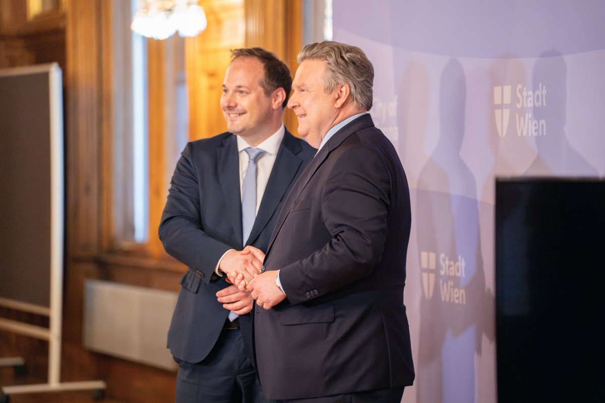 Zum letzten Sondierungsgespräch habe ich heute Daniel Resch und sein Team der <a href="/oevpwien/">Die Wiener Volkspartei</a> empfangen. Unser Austausch über die wichtigsten Zukunftsthemen der Stadt verlief in guter und konstruktiver Atmosphäre.