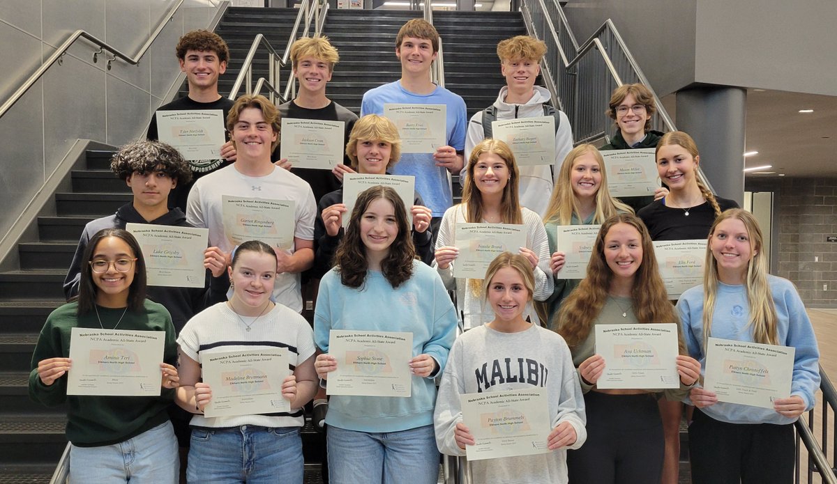 ENHS Activities and Athletics (@enhs_activities) on Twitter photo Congratulations to our Spring Academic All-State recipients!
<a href="/ENHSWolfPack/">Wolf Pack</a>
<a href="/ENHSTrack/">Elkhorn North Track & Field</a>
<a href="/ENWolvesSoccer/">Elk North Boys Soccer</a>
<a href="/ElkNorthGrlsSoc/">Elkhorn North Girls Soccer</a>
<a href="/golf_wolves/">Wolves Golf</a>
<a href="/elknorthtennis/">Elkhorn North Tennis</a>
<a href="/ENHS_Baseball/">Elkhorn North Baseball</a> Congratulations to our Spring Academic All-State recipients!
<a href="/ENHSWolfPack/">Wolf Pack</a>
<a href="/ENHSTrack/">Elkhorn North Track & Field</a>
<a href="/ENWolvesSoccer/">Elk North Boys Soccer</a>
<a href="/ElkNorthGrlsSoc/">Elkhorn North Girls Soccer</a>
<a href="/golf_wolves/">Wolves Golf</a>
<a href="/elknorthtennis/">Elkhorn North Tennis</a>
<a href="/ENHS_Baseball/">Elkhorn North Baseball</a>