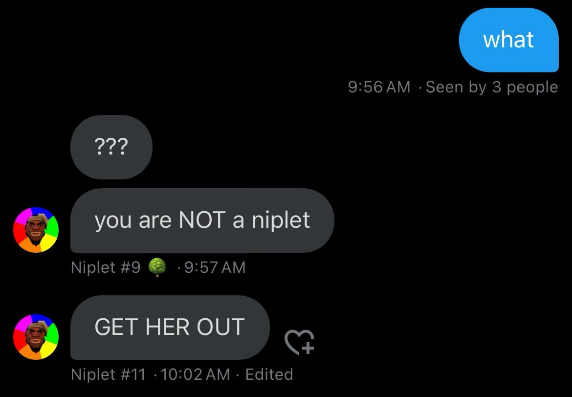 the niplets cant handle my aura