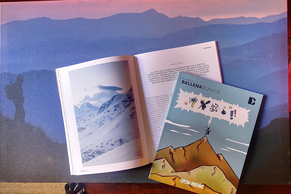 Recibido el Especial Montañas de la Ballena Blanca 👏👏👏👏
¡Una revista para enmarcar!
Y yo encantado de realizar la entrevista a Kilian Jornet y Eduardo Martínez de Pisón para hablar de la defensa de las montañas. También para hablar de los libros de montaña que me han marcado.
