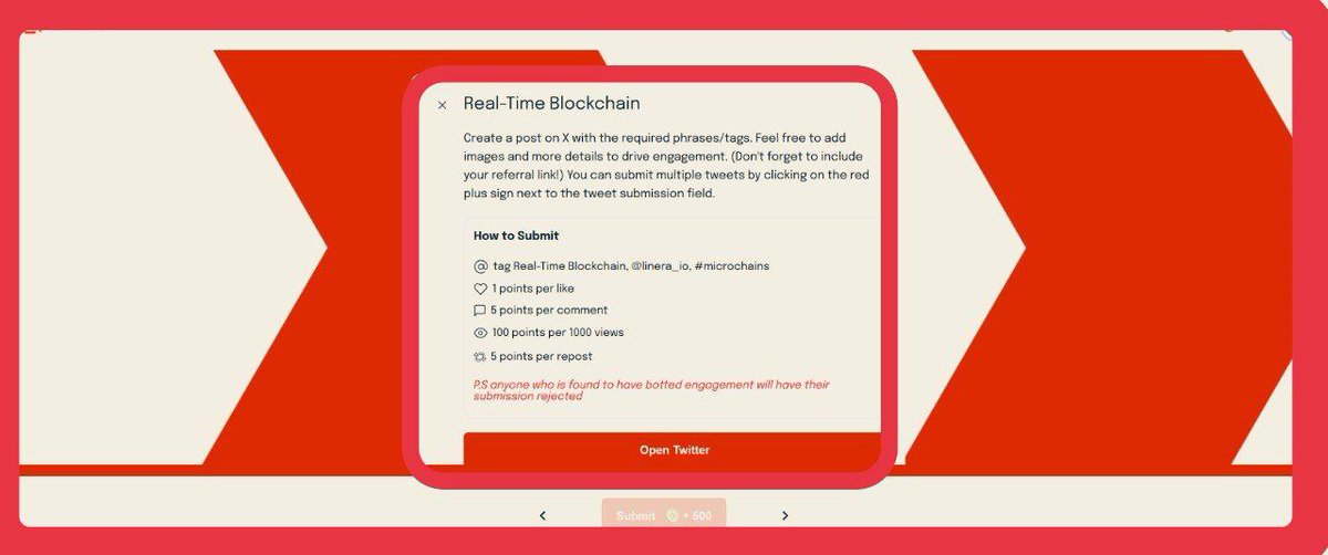 DANNY-OF-WEB3 ๐งธ ๐ฆ๐ (@okpara081) on Twitter photo Quick Update on <a href="/linera_io/">Linera โ๏ธ</a> Testnet II.
The TikTok task has been replaced with a Twitter post.
-Visit drops.linera.io/invite?code=QYโฆ
-Login using mail.
-Make a tweet.
-Make sure your tweet includes: Real-Time Blockchain, <a href="/linera_io/">Linera โ๏ธ</a>, & #microchains, so the task can be verified.
-Also Quick Update on <a href="/linera_io/">Linera โ๏ธ</a> Testnet II.
The TikTok task has been replaced with a Twitter post.
-Visit drops.linera.io/invite?code=QYโฆ
-Login using mail.
-Make a tweet.
-Make sure your tweet includes: Real-Time Blockchain, <a href="/linera_io/">Linera โ๏ธ</a>, & #microchains, so the task can be verified.
-Also