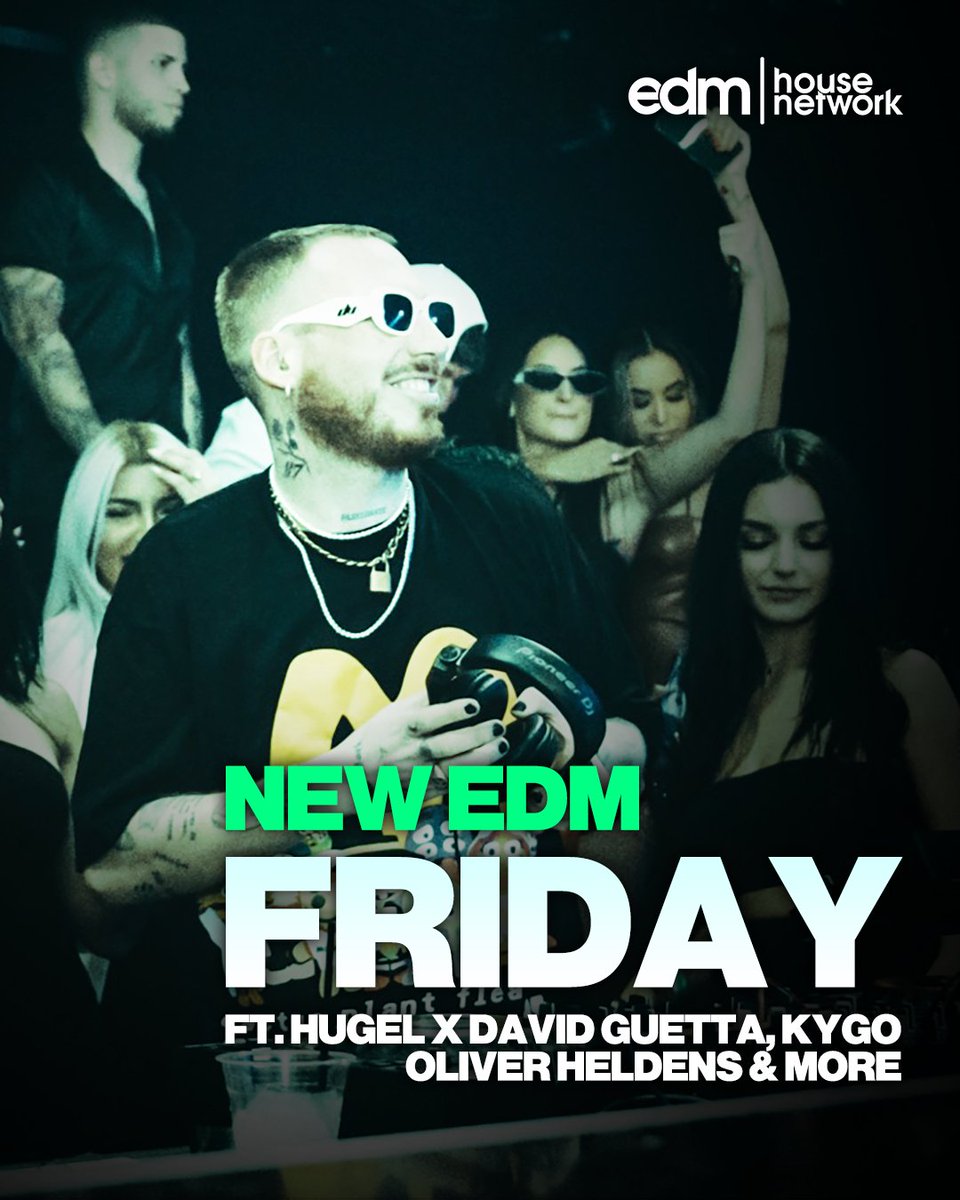 EDMHouseNetwork (@edmhousenetwrk) on Twitter photo Brand new music out today by <a href="/HUGELTHUG/">HUGEL</a> x <a href="/davidguetta/">David Guetta</a>, <a href="/KygoMusic/">Kygo</a>, <a href="/OliverHeldens/">Oliver Heldens 🕺🏻🙌✨/💹🧲</a>, <a href="/Bassjackers/">BASSJACKERS</a>, <a href="/TimmyTrumpet/">Timmy Trumpet</a>, <a href="/Blasterjaxx/">BLASTERJAXX</a>, <a href="/artymusic/">ARTY</a>, and more!
Listen here: open.spotify.com/playlist/02drW… Brand new music out today by <a href="/HUGELTHUG/">HUGEL</a> x <a href="/davidguetta/">David Guetta</a>, <a href="/KygoMusic/">Kygo</a>, <a href="/OliverHeldens/">Oliver Heldens 🕺🏻🙌✨/💹🧲</a>, <a href="/Bassjackers/">BASSJACKERS</a>, <a href="/TimmyTrumpet/">Timmy Trumpet</a>, <a href="/Blasterjaxx/">BLASTERJAXX</a>, <a href="/artymusic/">ARTY</a>, and more!
Listen here: open.spotify.com/playlist/02drW…