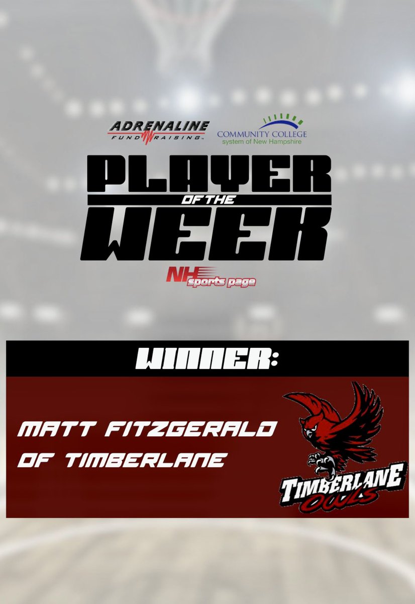 Congratulations to our Player of the Week!