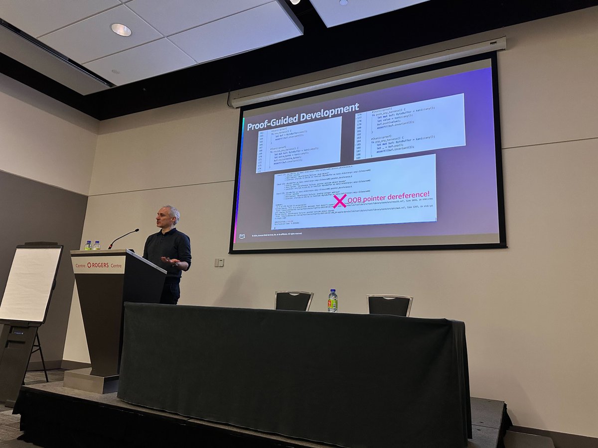 🇨🇦We are already at the Symposium on Formal Methods for RUST at ICSE 2025 by <a href="/SafeWithAtlas/">Atlas Computing</a>!

At 3pm Daniel will join the stage to share about Symbolic Execution of Rust code via Stable MIR.

If you are in Ottawa today, make sure to stop by and say Hi👋