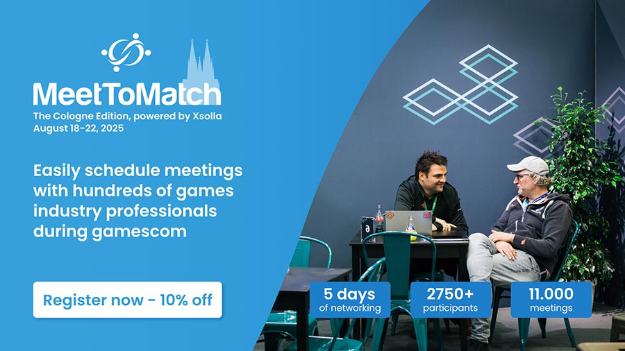 Special Offer 😮! Get **10% off MeetToMatch Cologne Edition tickets** using code [10Events4GamersMeetToMatch10]: eventsforgamers.com/promotions/ <a href="/MeetToMatch/">MeetToMatch</a> #MeetToMatch #Cologne #GameDev #GameConference