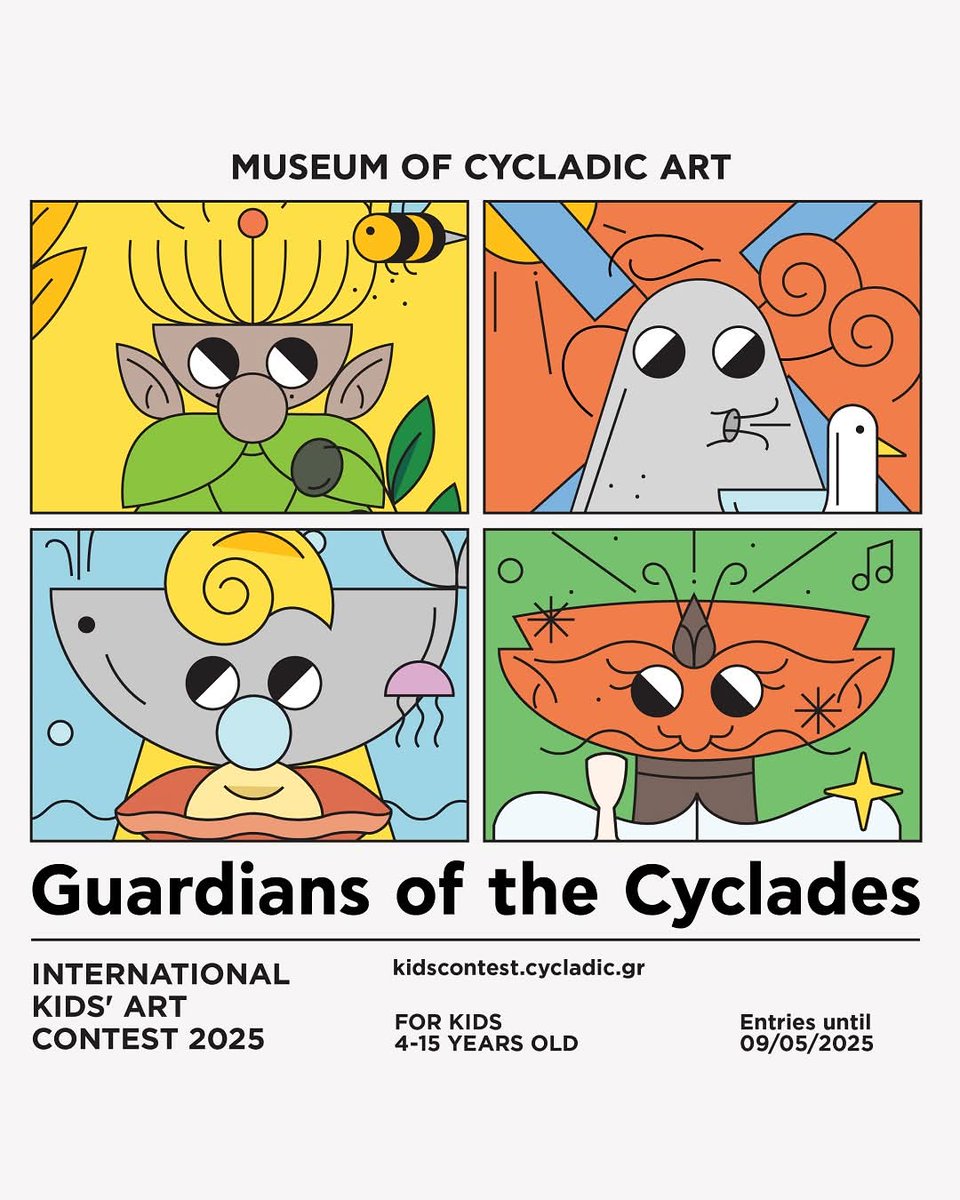 Greece in Israel (@greeceintelaviv) on Twitter photo 📍<a href="/cycladic_museum/">MuseumOfCycladicArt</a> under the auspices of the General Secretariat of Greeks Abroad and Public Diplomacy, organizes the 12th International Children's Art Contest.
Submission of drawings: May 9, 2025
More 👇 kidscontest.cycladic.gr/en/ kidscontest.cycladic.gr
<a href="/GreeceMFA/">Υπουργείο Εξωτερικών</a>
#cyclades 📍<a href="/cycladic_museum/">MuseumOfCycladicArt</a> under the auspices of the General Secretariat of Greeks Abroad and Public Diplomacy, organizes the 12th International Children's Art Contest.
Submission of drawings: May 9, 2025
More 👇 kidscontest.cycladic.gr/en/ kidscontest.cycladic.gr
<a href="/GreeceMFA/">Υπουργείο Εξωτερικών</a>
#cyclades
