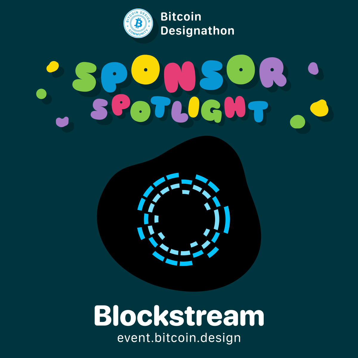 Bitcoin Design Community (@bitcoin_design) on Twitter photo Exciting news, <a href="/Blockstream/">Blockstream</a> is going to sponsor the Designathon. They do so much for bitcoin, and we are super thankful that they are supporting the event as well. Now let's get together and push bitcoin forward. Kick-off is Sunday. Exciting news, <a href="/Blockstream/">Blockstream</a> is going to sponsor the Designathon. They do so much for bitcoin, and we are super thankful that they are supporting the event as well. Now let's get together and push bitcoin forward. Kick-off is Sunday.