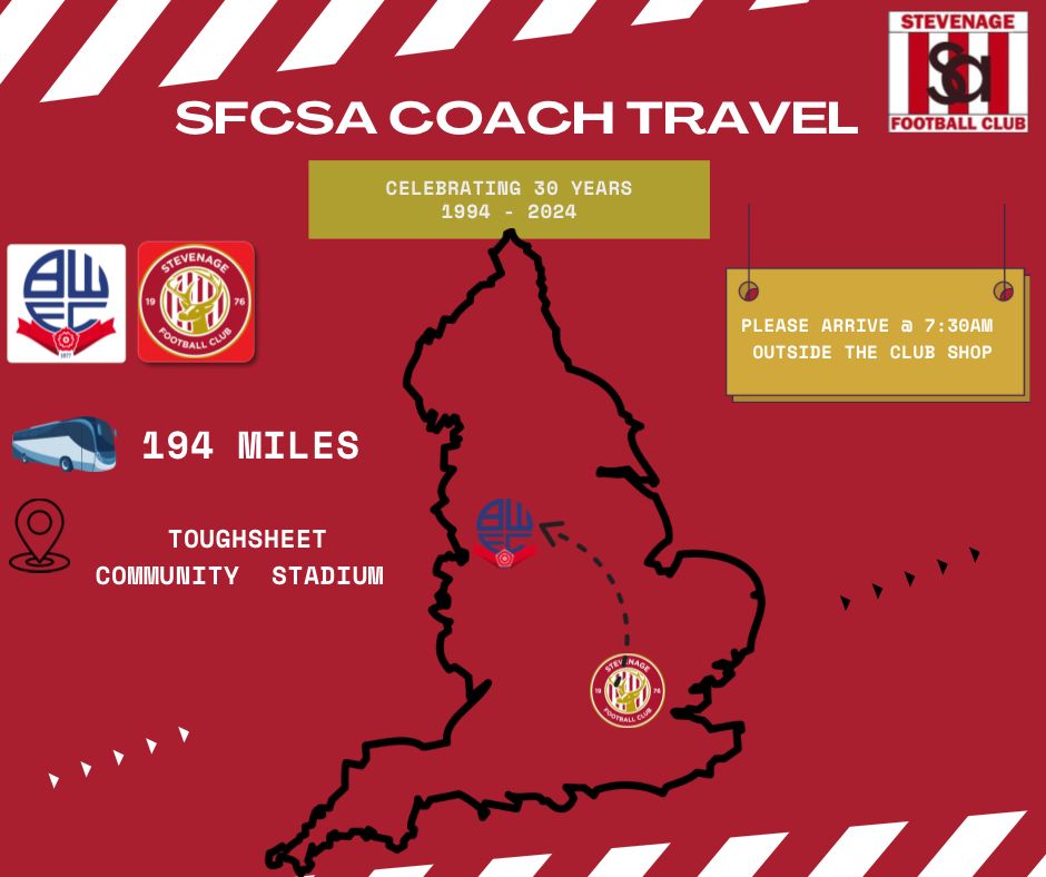 SFCSA (@_sfc_sa) on Twitter photo Details of our final away game of the season to <a href="/OfficialBWFC/">Bolton Wanderers</a> 🛣️👇
Unfortunately we were unable able to secure a second coach for the trip up north 😢
🙏 Thank you all for your support this season with a good away following on the SA coach 🚌❤️
Bring on tomorrow 🔴⚪️ Details of our final away game of the season to <a href="/OfficialBWFC/">Bolton Wanderers</a> 🛣️👇
Unfortunately we were unable able to secure a second coach for the trip up north 😢
🙏 Thank you all for your support this season with a good away following on the SA coach 🚌❤️
Bring on tomorrow 🔴⚪️