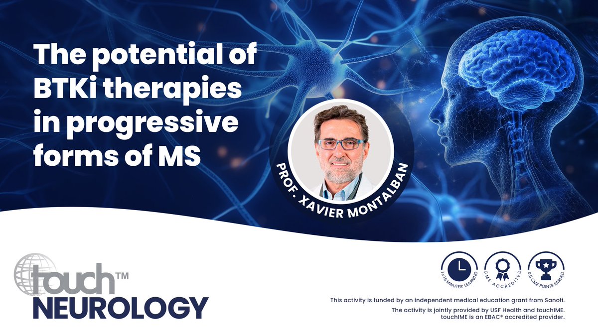 touchNEUROLOGY (@touchneurology) on Twitter photo 🧠 How could BTKis reshape treatment for progressive MS?
Join Prof. Xavier Montalban in this expert-led, on-demand session as he explores the science, unmet needs and emerging data behind BTKis.
📺 Watch now: touchneurologyime.org/btkis-in-progr…
<a href="/XMontalban/">Xavier Montalban</a> <a href="/cemcat_em/">Cemcat</a> <a href="/vallhebron/">Vall d'Hebron</a> 🧠 How could BTKis reshape treatment for progressive MS?
Join Prof. Xavier Montalban in this expert-led, on-demand session as he explores the science, unmet needs and emerging data behind BTKis.
📺 Watch now: touchneurologyime.org/btkis-in-progr…
<a href="/XMontalban/">Xavier Montalban</a> <a href="/cemcat_em/">Cemcat</a> <a href="/vallhebron/">Vall d'Hebron</a>