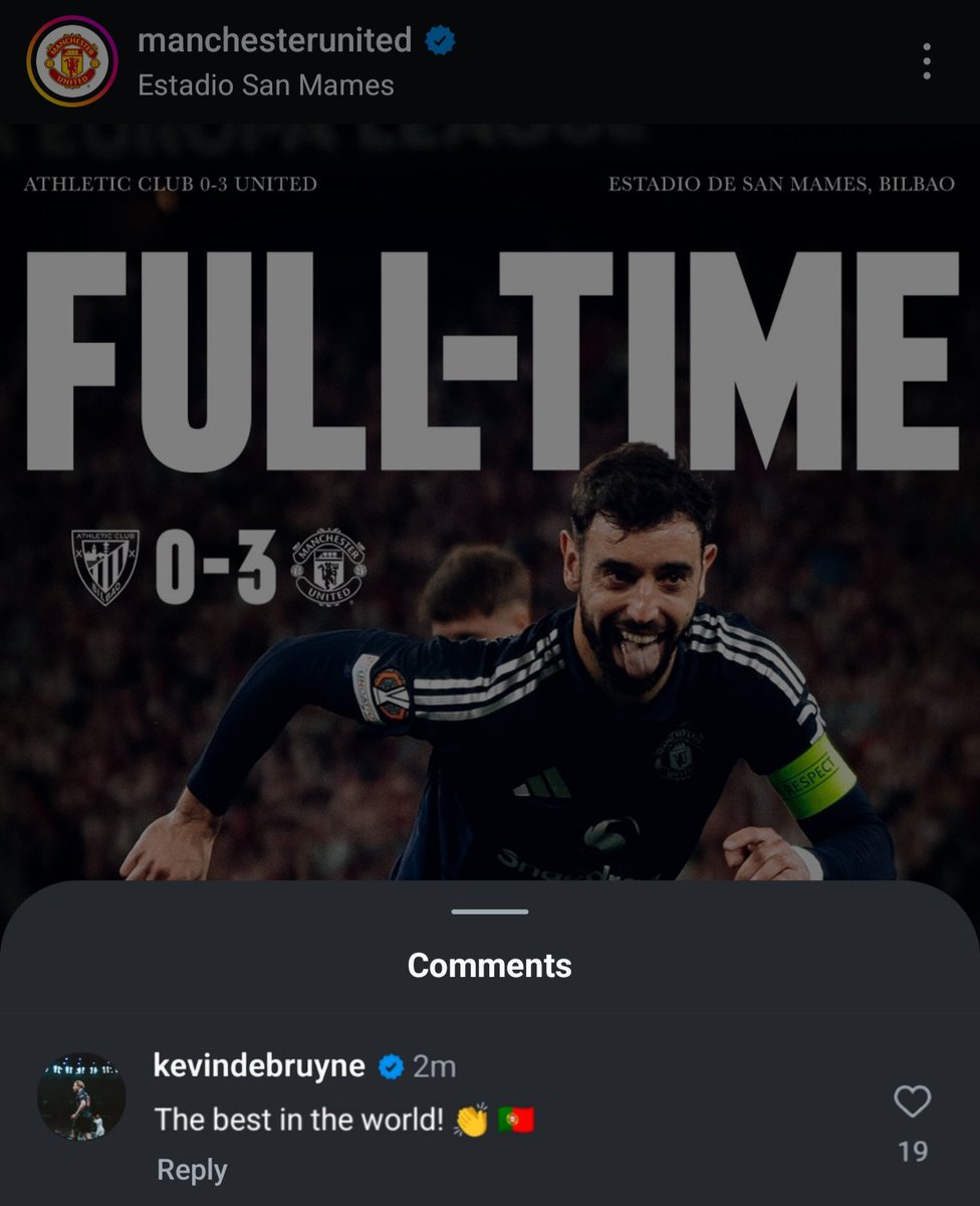 Utdsolid's tweet image. 🚨| Kevin De Bruyne just called Bruno Fernandes the best player in the world! 🔥👏 Deserved praise or just a friendly nod? 🤔 #BrunoFernandes #KevinDeBruyne #ManUnited