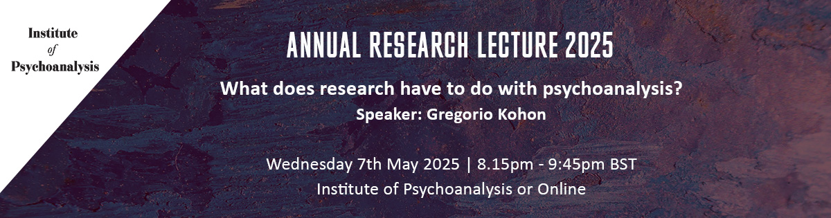 theIoPA's tweet image. ❗Last chance to register for this year&apos;s Annual Research Lecture: What does research have to do with psychoanalysis? With Speaker Gregorio Kohon in discussion with Alessandra Lemma.

📅 Wednesday 7th May | 8:15pm - 9:45pm BST
🔗ow.ly/wxrc50VM0sz