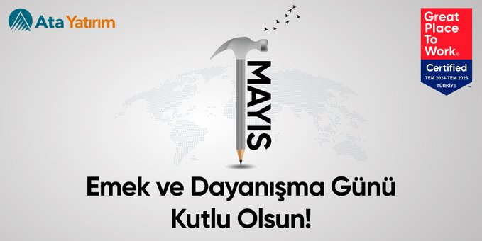 ManuDigier's tweet image. 👷‍♀️🧑‍🏭Emek ve dayanışma ruhunun hiç kaybolmadığı, hakların korunduğu, barış ve refah dolu bir dünya dileğiyle… 

1 Mayıs Emek ve Dayanışma Günü Kutlu Olsun! 💪

#1MayısEmekveDayanışmaGünü