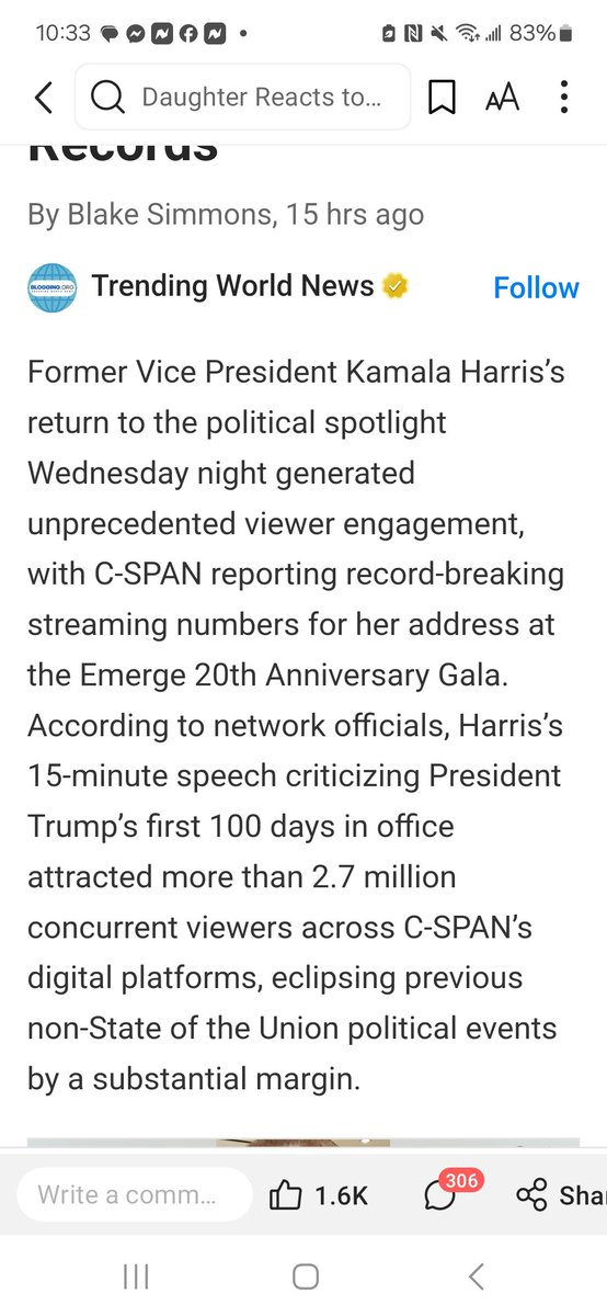 Harris Speech Viewership Shatters C-SPAN Streaming Records share.newsbreak.com/cw30b3h4