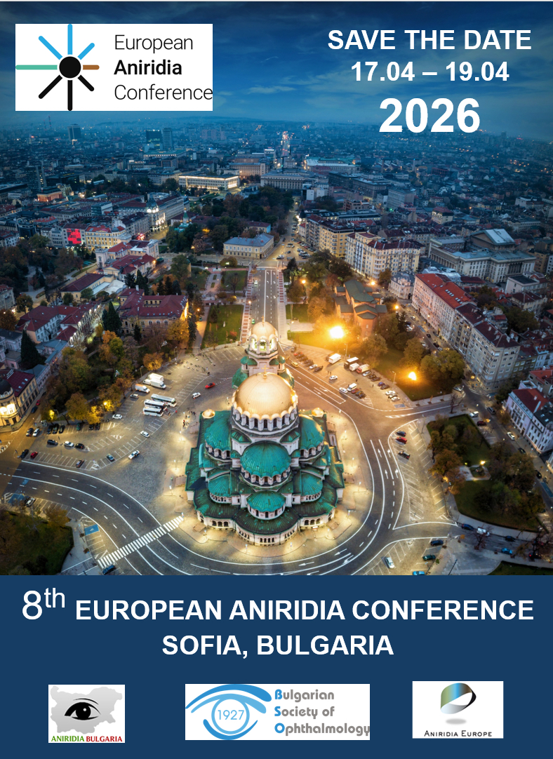 Save the date ❗️8th European Aniridia Conference will take place in Sofia, Bulgaria, from April 17 to 19, 2026.
Join us to exchange insights, share experiences, and foster collaborations to advance research.
For more information and updates, please visit: aniridiaconference.org/eac2026/