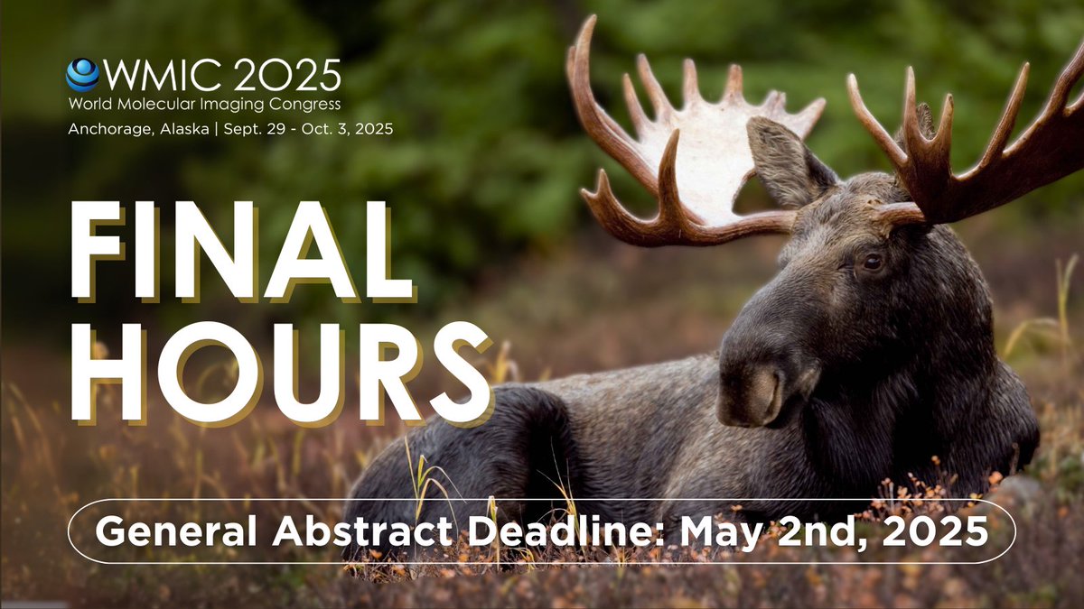 WMIS WMIC (@wmiswmic) on Twitter photo The general abstract submission deadline for WMIC 2025 is tonight at 11:59 PM Pacific Time.
Share your research & connect with global experts in molecular imaging.
📝 Submit your abstract today: wmis.org/wmic1/abstract…
We can’t wait to see your science at #WMIC2025! The general abstract submission deadline for WMIC 2025 is tonight at 11:59 PM Pacific Time.
Share your research & connect with global experts in molecular imaging.
📝 Submit your abstract today: wmis.org/wmic1/abstract…
We can’t wait to see your science at #WMIC2025!
