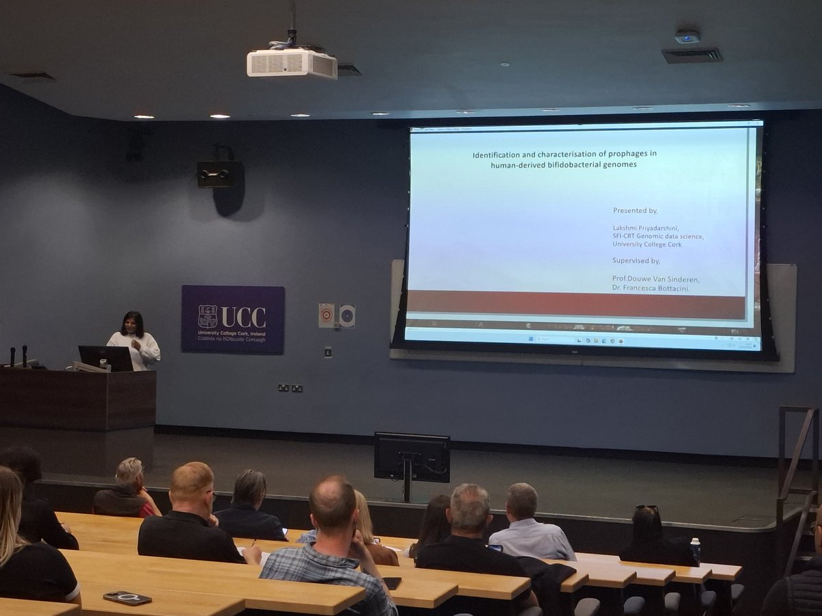 Mahony Lab (@jennifermahony7) on Twitter photo Interesting talk by Priya supervised by <a href="/VanSinderenLab/">DvS Research Group</a> <a href="/FrAn_BottAcini/">Francesca Bottacini</a> who is studying the diversity of prophase of bifidobacteria. <a href="/UccMicrobiology/">Microbiology UCC</a> Interesting talk by Priya supervised by <a href="/VanSinderenLab/">DvS Research Group</a> <a href="/FrAn_BottAcini/">Francesca Bottacini</a> who is studying the diversity of prophase of bifidobacteria. <a href="/UccMicrobiology/">Microbiology UCC</a>