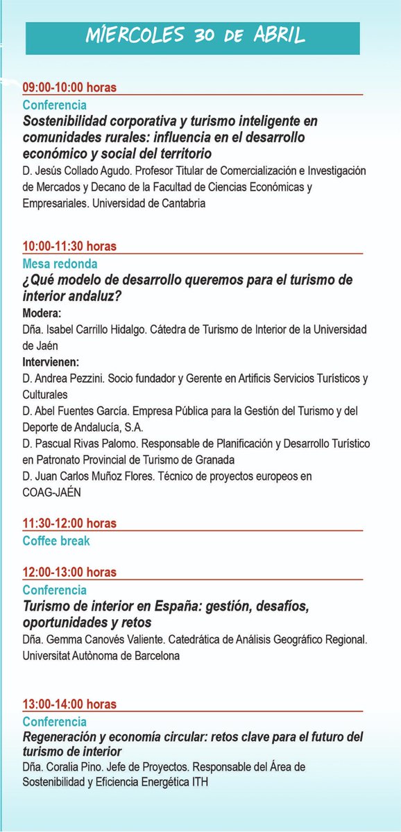 👩‍🌾 STAY promotes tourism as an income source for farmers!

🏡Juan Carlos Muñoz, from <a href="/COAGJaen/">COAG Jaén</a>, spoke at the III International Rural Tourism Congress in Jaén on agrotourism’s role in inland development. 

A great chance to spotlight #agrotourism!
👉 linktr.ee/stayerasmus