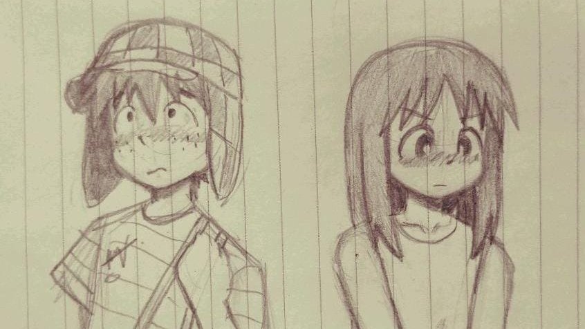 ╭◜◝  ͡  ◜  ͡  ◜ ◝ ╮      ╭◜◝  ͡  ◜  ͡  ◜ ◝ ╮
(      i want to     )        (      i want to      )
(       kiss her       )        (     kiss him      )
╰◟◞  ͜  ◟◞  ͜   ◞ ╯      ╰◟◞  ͜  ◟◞  ͜   ◞╯
           °ｏ                                     °ｏ