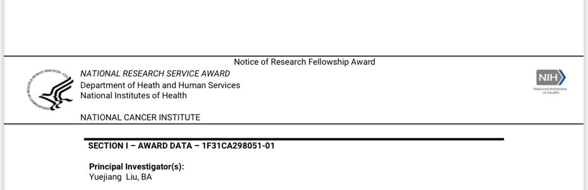 Yuejiang Liu (@cccllliiiuuu) on Twitter photo Thrilled to share that I received an NIH F31 grant award! 🥰🥰Huge thanks to my incredible mentors & colleagues at <a href="/humam_kadara/">Humam Kadara</a> lab and <a href="/MDA_UTHGrad/">MD Anderson-UTH Grad</a> for their unwavering support. Excited to advance my research in dissecting the role of gut microbiome in lung cancer development! Thrilled to share that I received an NIH F31 grant award! 🥰🥰Huge thanks to my incredible mentors & colleagues at <a href="/humam_kadara/">Humam Kadara</a> lab and <a href="/MDA_UTHGrad/">MD Anderson-UTH Grad</a> for their unwavering support. Excited to advance my research in dissecting the role of gut microbiome in lung cancer development!
