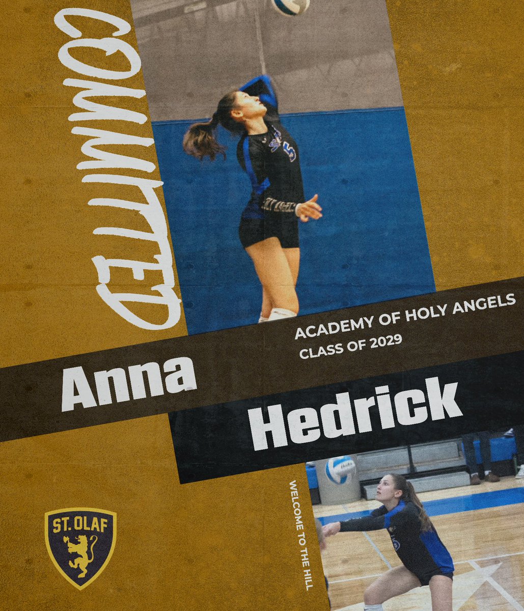 ✨️𝓦𝓮𝓵𝓬𝓸𝓶𝓮 𝓽𝓸 𝓽𝓱𝓮 𝓗𝓲𝓵𝓵 ✨️
We are so excited to introduce another one of our newest Oles in the Class of 2029; Opposite Hitter, Anna Hedrick from Rosemont Minnesota!

#SOVB #OlePride #UmYahYah
