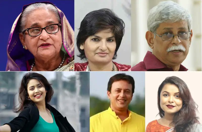 শিক্ষার্থী হত্যাচেষ্টায় হাসিনার সাথে মুন্নী সাহা-জাফর ইকবালসহ আসামি ২০১