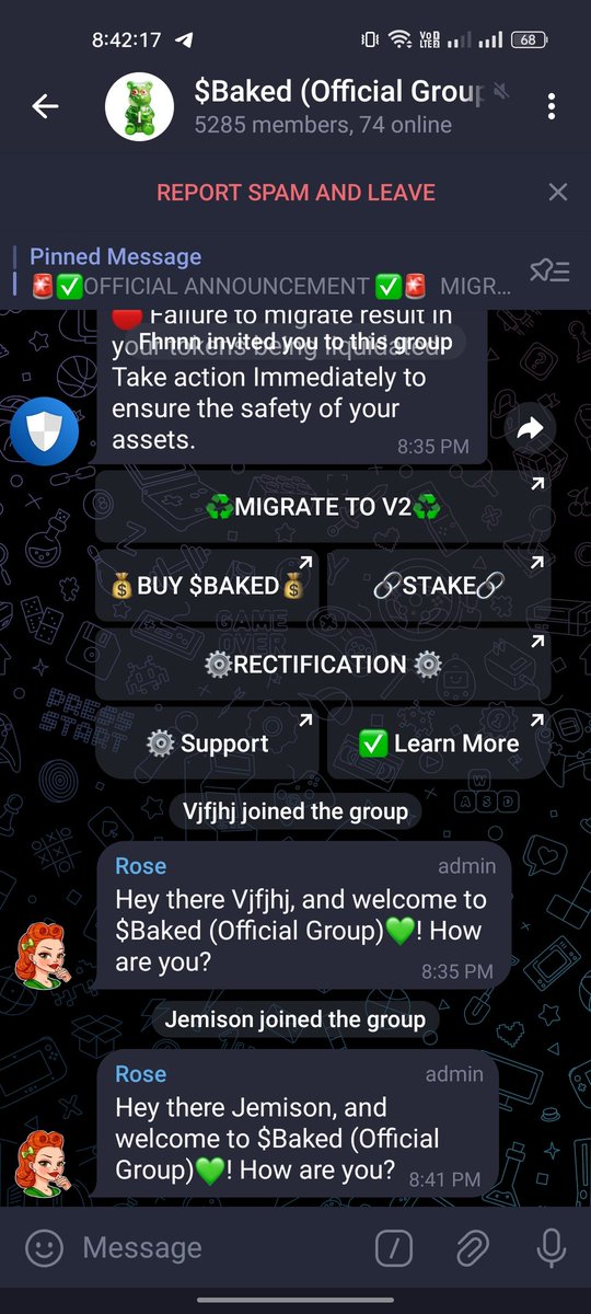 24joydeb's tweet photo. @cryptomanran @FefeDemeny @kyledoops @Sheldon_Sniper @thelordofentry Some scammer scamming with $BAKED Token https://t.co/MWomLORuOL