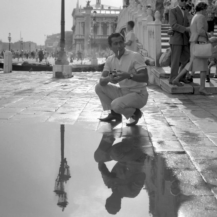 Toshiro Mifune photographed in Venice, 1961.