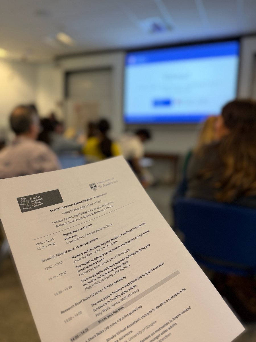 Our biannual meeting has started! Today, we've got many interesting talks and posters about cognitive ageing, and excellent attendance. Keep an eye out for some information on the talks and posters.

Many thanks to <a href="/lizzie21/">Lizzie Bradford</a> for having us today!