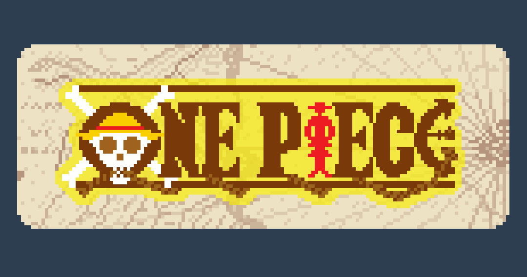Yahlir's tweet photo. My biggest project yet starts tomorrow.

#OnePiece #OnePieceFanart #OnePieceCover #Manga #Anime
#PixelArt #ドット絵 #Fanart #RetroArt https://t.co/bUSvDVsi0y