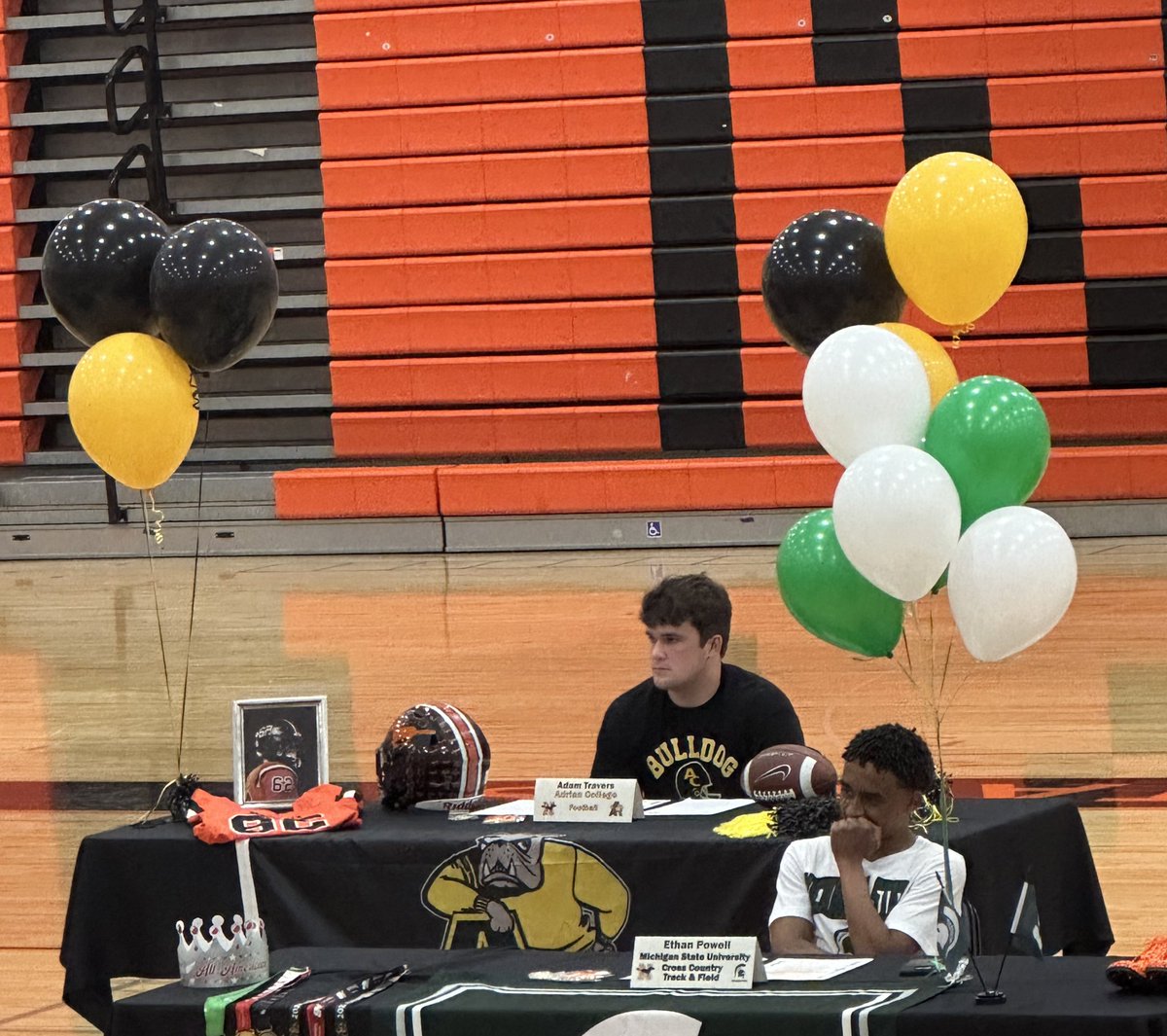 Northville Football (@nville_fb) on Twitter photo Last night was the annual Northville High School College Signing Day Celebration. Congratulations to the following student-athletes continuing their Football career. <a href="/AdamTravers12/">Adam Travers</a> - Adrian College
<a href="/DrewRankin8/">Drew Rankin ๐๐</a> - Wayne State University
<a href="/Hasselz06/">Hassan El-Zayat</a> - Findlay University Last night was the annual Northville High School College Signing Day Celebration. Congratulations to the following student-athletes continuing their Football career. <a href="/AdamTravers12/">Adam Travers</a> - Adrian College
<a href="/DrewRankin8/">Drew Rankin ๐๐</a> - Wayne State University
<a href="/Hasselz06/">Hassan El-Zayat</a> - Findlay University