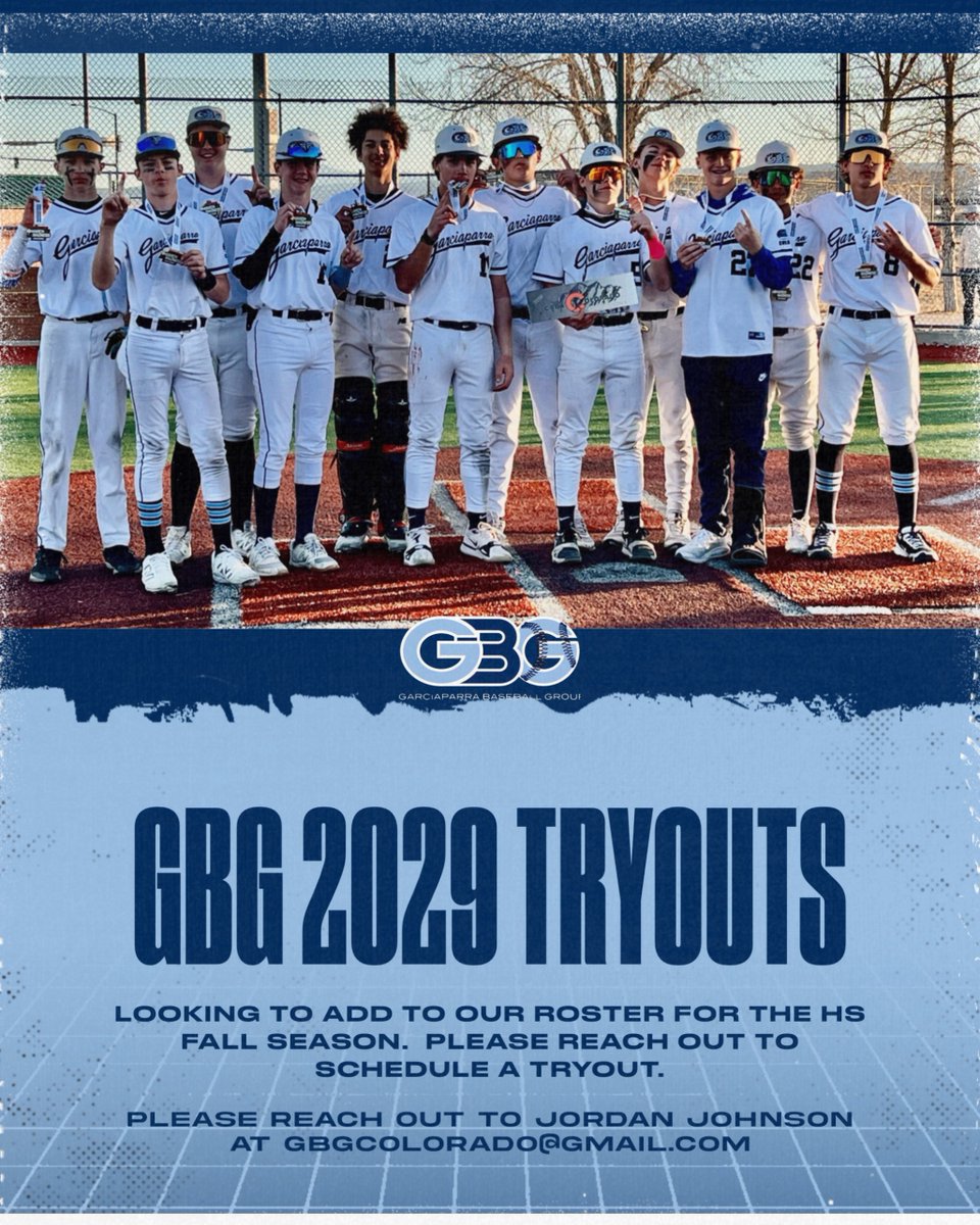 GBG Colorado (@gbgcolorado_) on Twitter photo Looking for some players to expand our roster when they guys go into high school. Reach out to Jordan Johnson for a private tryout. gbgcolorado@gmail.com
#GBGColorado #GBGFamily Looking for some players to expand our roster when they guys go into high school. Reach out to Jordan Johnson for a private tryout. gbgcolorado@gmail.com
#GBGColorado #GBGFamily