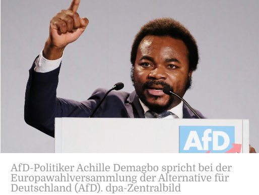 Dieser Herr ist seit heute ein Rechtsextremist, da er ein völkisches Menschenbild hat und stolz darauf ist ein Afrikaner zu sein.