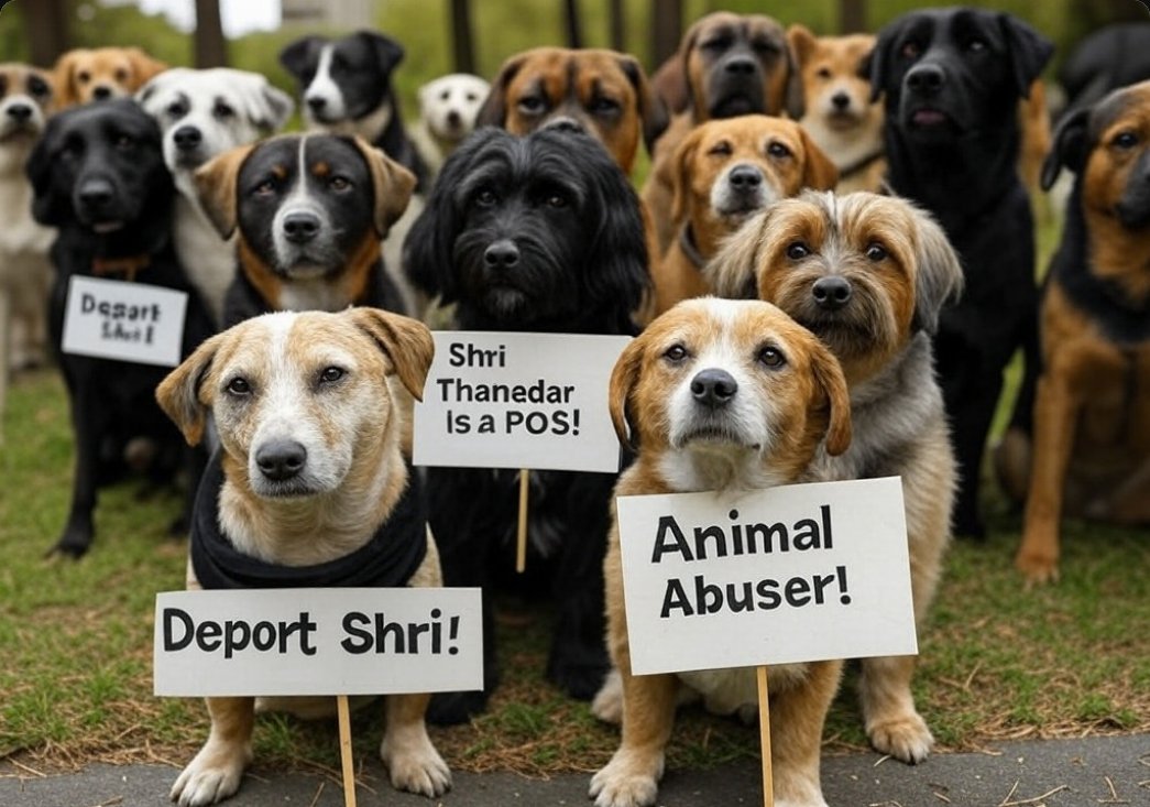 All doggos agree: <a href="/RepShriThanedar/">Congressman Shri Thanedar</a> is a POS!