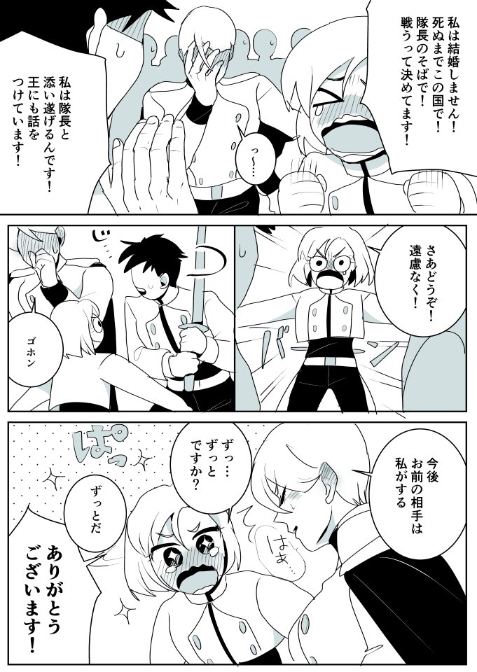 【創作百合】女騎士と姫騎士。傷 