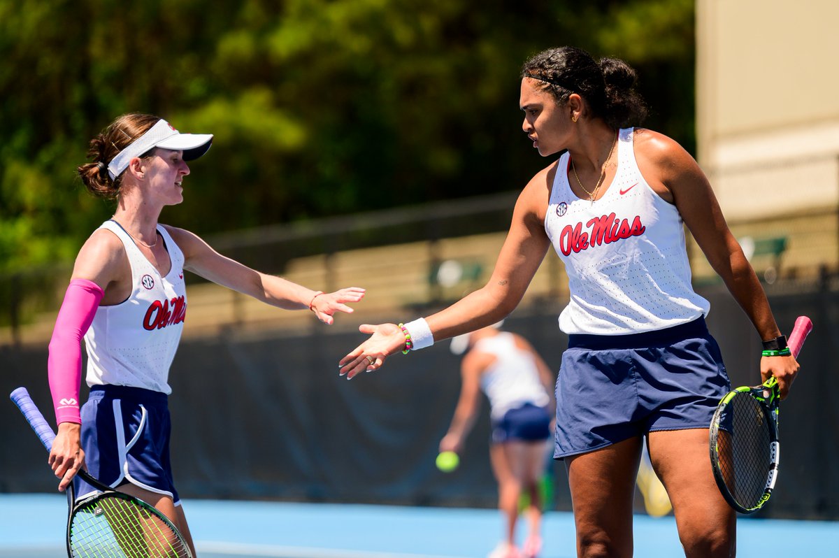 EASY WITH IT 

Lida and Annie win court one, 6-3!!
