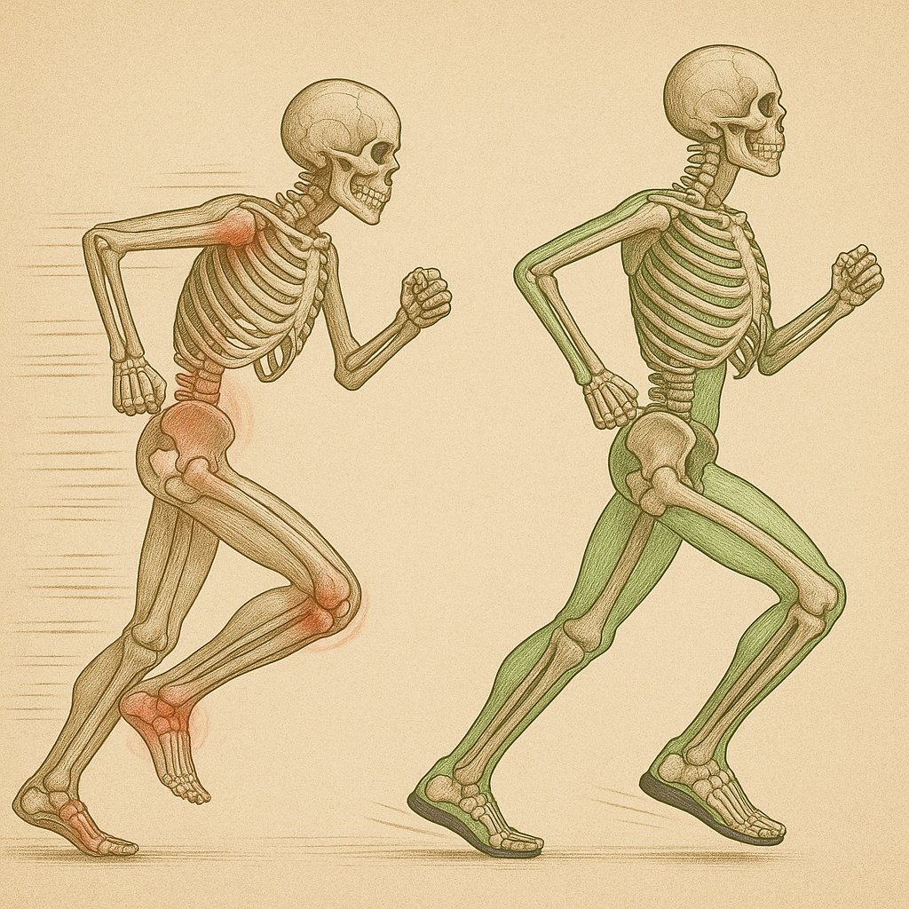 zuckercole's tweet image. Most people are running wrong.

But fixing this ONE thing boosts performance and prevents most injuries.

And it starts with your feet...

Here's how to run faster - for longer - right now: 🧵