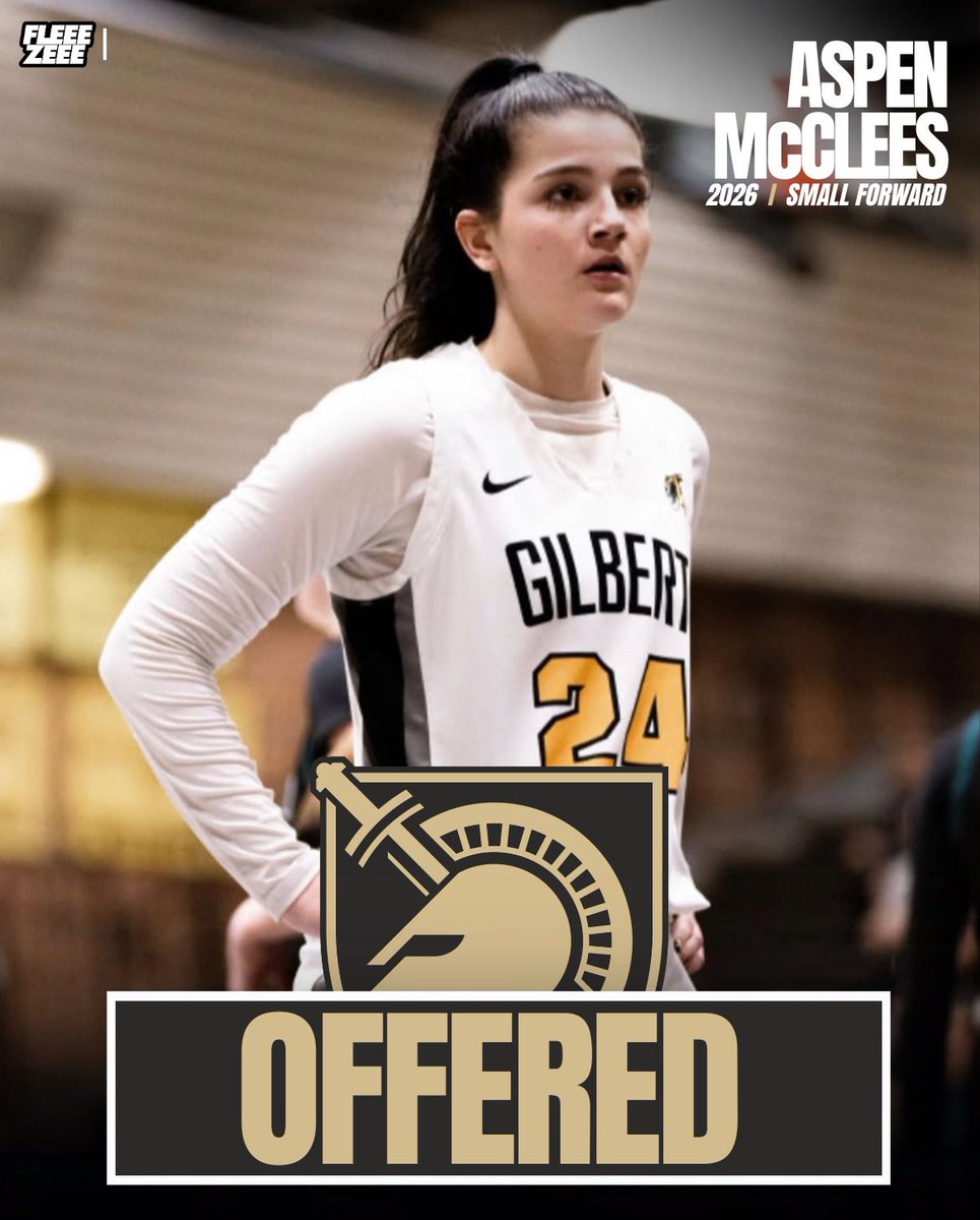 2026 I 5’10” Small Forward Aspen McClees [Gilbert HS / HoopCode] has picked up an offer from Army West Point following her performance at Adidas 3SSB Session 1 in Rock Hill this weekend.

💻College coaches can find Aspens’ contact info, bio, UGPA, potential areas of study, game
