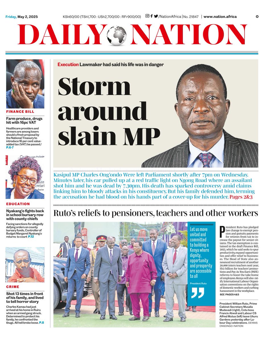 nyanducha's tweet photo. Today's newspaper headlines.
Friday, 2nd May 2025
Contact #Victorock #Kenya on 0706357055 or info@victorockkenya.com for #Ubibot soil, temperature & humidity IoT #sensors plus #CiscoMeraki switches, firewalls etc.
#ePaper #Gazeti #Matiangi #Kisii #TheMP #Wamunyoro #Ruto #Gusii https://t.co/8olex3QLSq