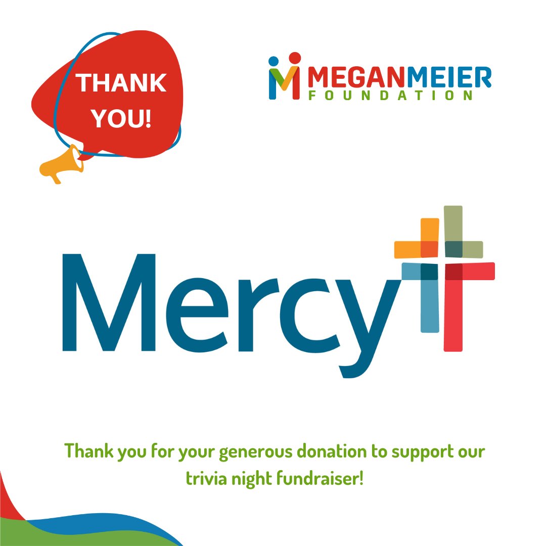 This week, we want to thank the incredible sponsors who support our trivia night. Mercy is our counseling corner sponsor this year, and we are so grateful for their support. Thank you for helping to make this year's trivia night a success!