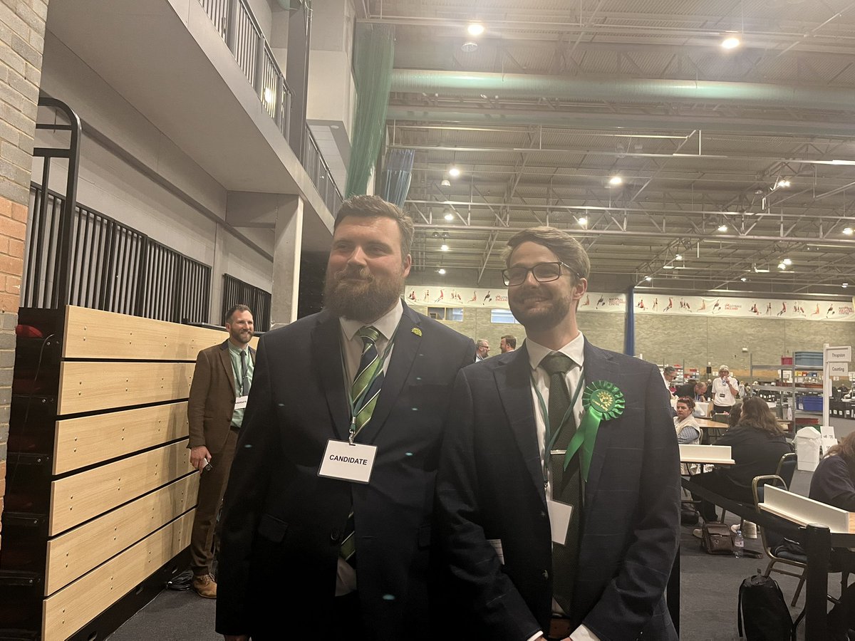 NNjournalism's tweet image. NNC First result - 2 Green wins . Two political rookies Ben Jameson and Ben Williams. Beat cabinet member Tory Lloyd Bunday.