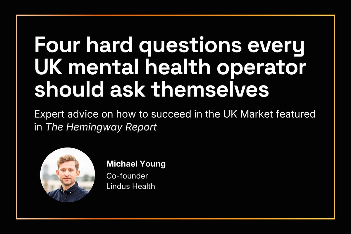 The UK represents a massive opportunity for mental health opportunities. To start, you must have a solid understanding of the NHS and how to navigate the system for success. Lindus co-founder Michael Young weighs in in a recent article.

eu1.hubs.ly/H0jPJxM0

#mentalhealth