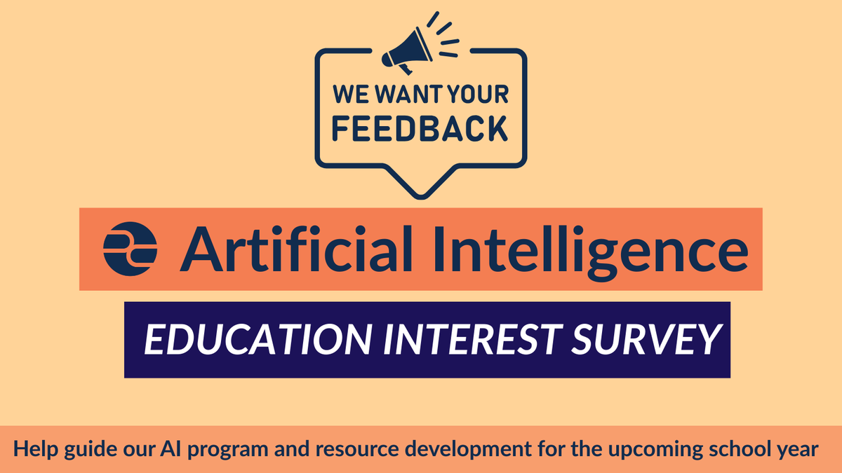 pulitzercenter's tweet photo. How do you see AI technologies as currently and/or potentially impacting you, your students, and society? Educators, we want to hear from you.

Take this quick survey to help inform how we support education spaces in navigating conversations about #AI.

👉 https://t.co/JrHwZz6eKs https://t.co/iTTBuXfpl8
