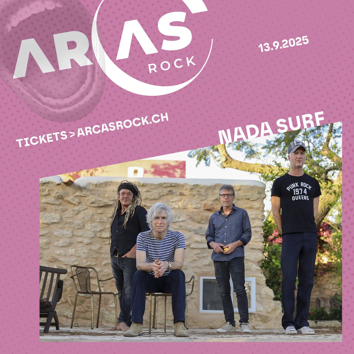 nadasurf's tweet image. So excited to be playing the Arcas Rock Festival this year. Tickets on sale now!