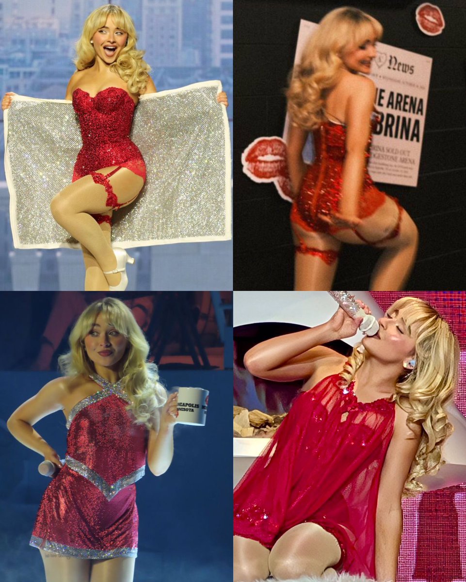 brinajpg's tweet image. sabrina carpenter wearing red ★