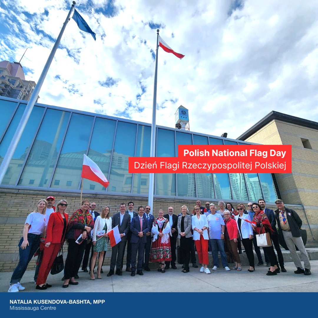 Today, Polish-Canadians mark our National Flag Day, where we honour our home country’s beautiful red-and-white flag that symbolizes our identity and unity.

We reflect on our historical roots and the values which our flag represents: white for peace and spiritual purity, and red