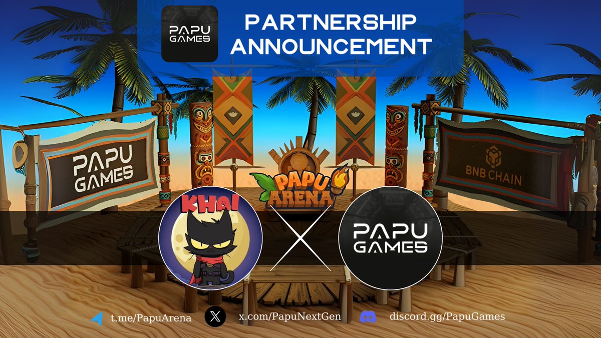 PAPU GAMES (@papunextgen) on Twitter photo 🐱We’re thrilled to announce our partnership with <a href="/KittenHaimer/">Kitten Haimer</a>, the cat-themed meme coin on Solana!
$KHAI will be available for swap, deposit, withdraw, and all in-game activities.
Get ready to ride the wave of joy with the cat in #PapuArena! 🐾
KHAI Info:
Web: 🐱We’re thrilled to announce our partnership with <a href="/KittenHaimer/">Kitten Haimer</a>, the cat-themed meme coin on Solana!
$KHAI will be available for swap, deposit, withdraw, and all in-game activities.
Get ready to ride the wave of joy with the cat in #PapuArena! 🐾
KHAI Info:
Web: