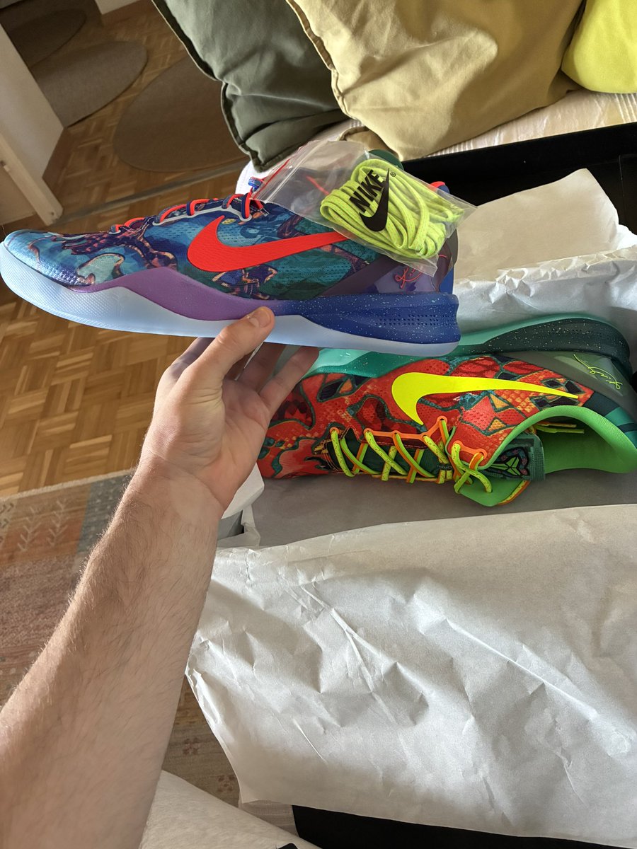 Lanmi110's tweet photo. New really expensive basketball shoes I bought because of your money my subs 🤣 https://t.co/awwJwgjDqI