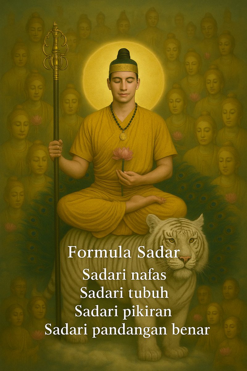 liamzen08's tweet photo. "Kebajikan sejati bersinar dari hati yang sadar. Dalam keheningan batin, muncul kekuatan untuk mencintai tanpa syarat dan melayani tanpa pamrih."

"True virtue shines from a mindful heart. In inner stillness, we find the strength to love unconditionally and serve selflessly." https://t.co/O7biMuT4gE