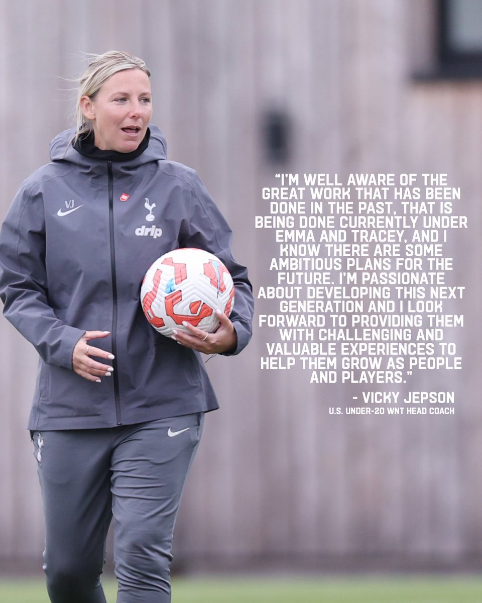 Welcome Vicky Jepson!

Jepson has been named #U20WNT head coach.

📰ussoccer.com/stories/2025/0…